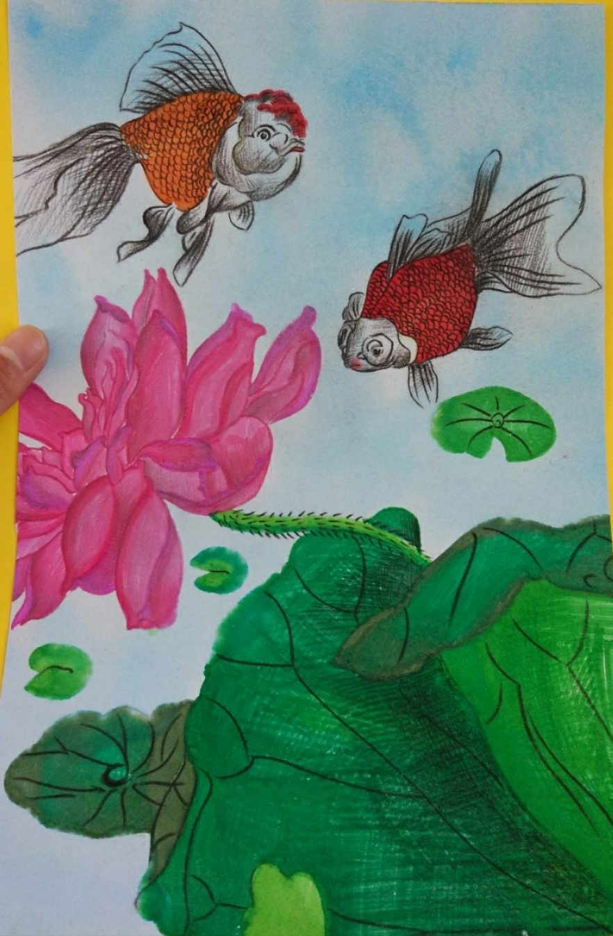 荷塘金鱼--北京市徐悲鸿中学朱心雨