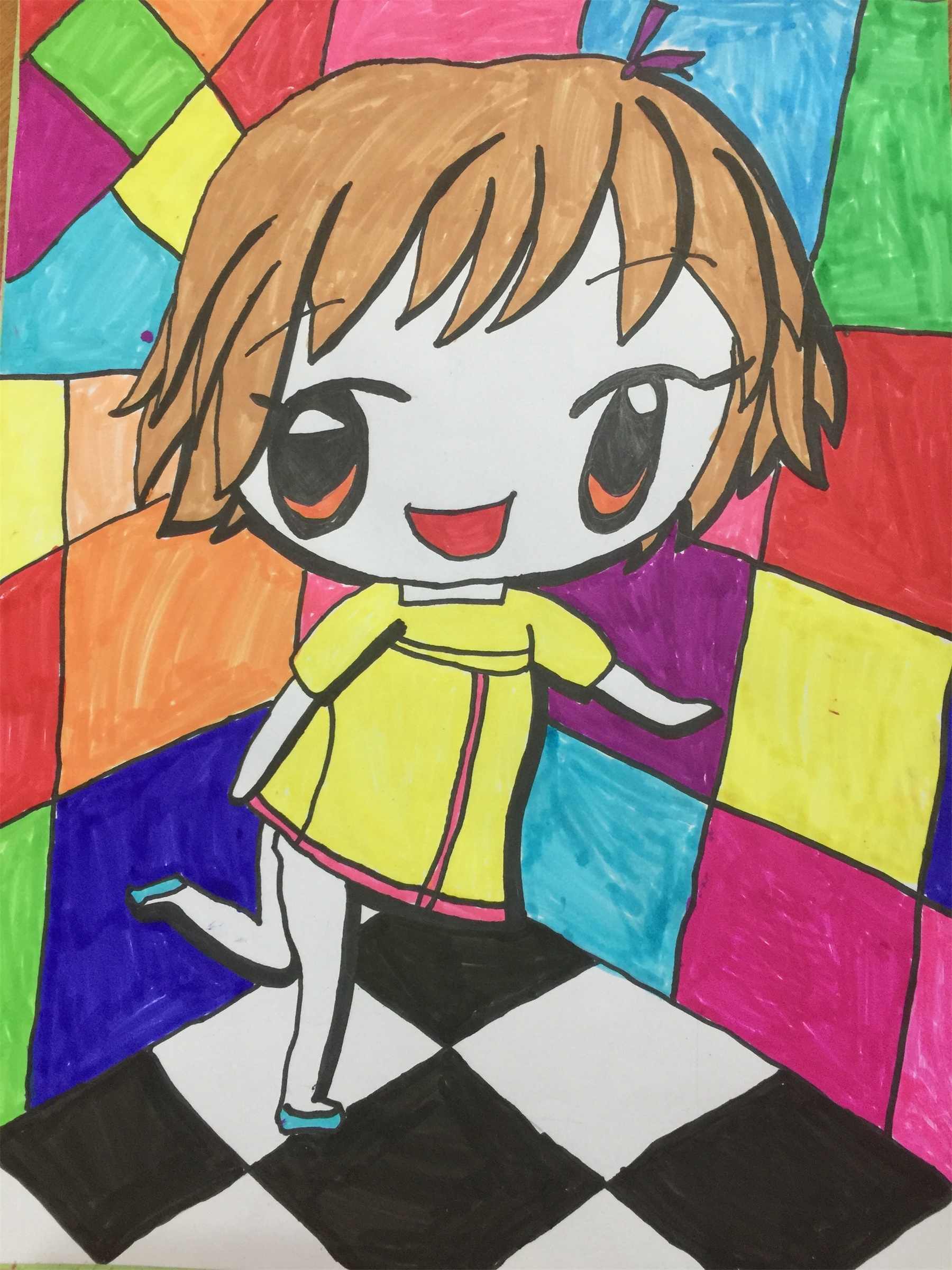 欢快的色彩-三明市-永安市第九中学附属小学黄佳羽 女 8岁