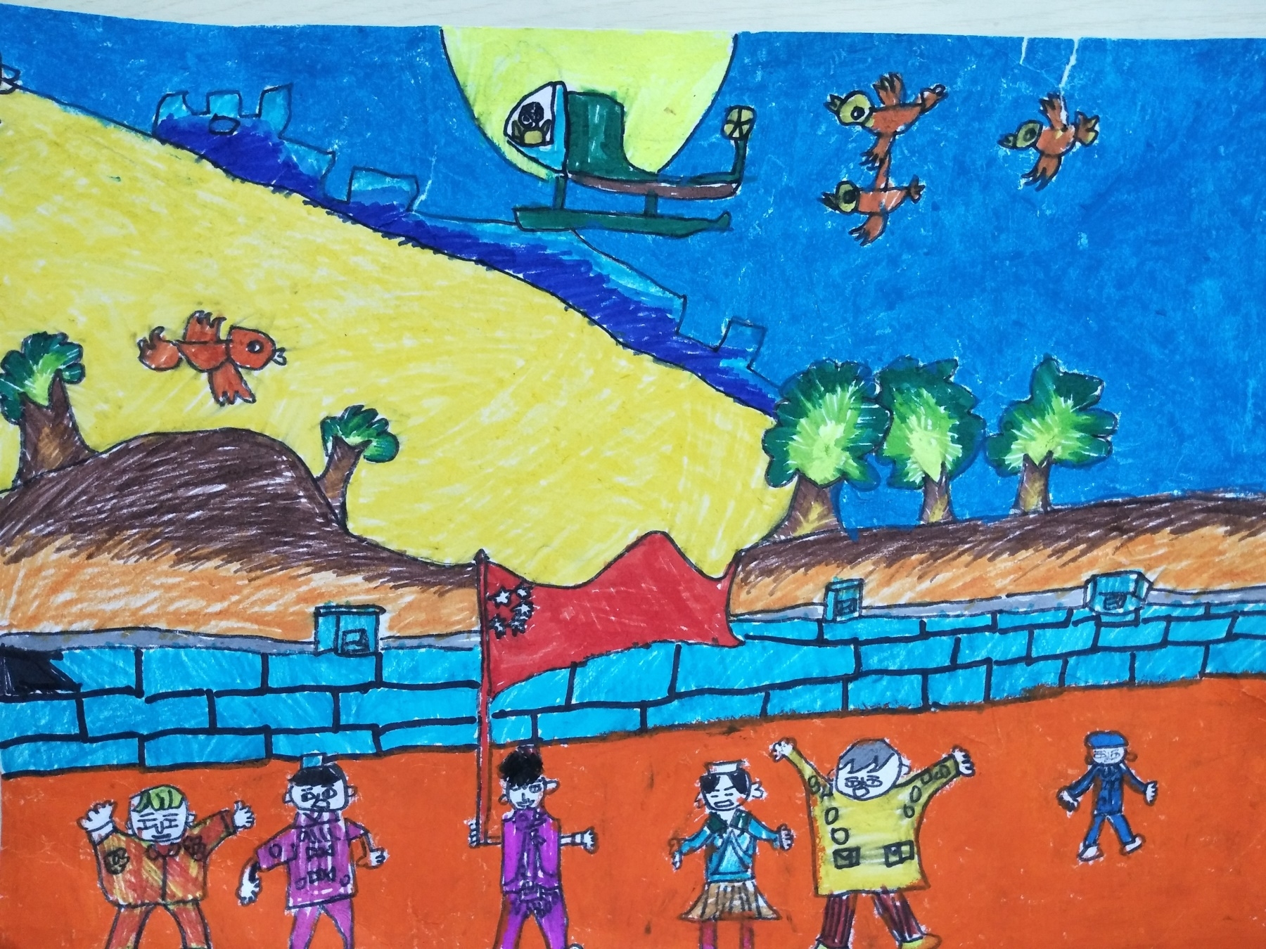 民族大团结-包头市-青山区民族路小学白起帆