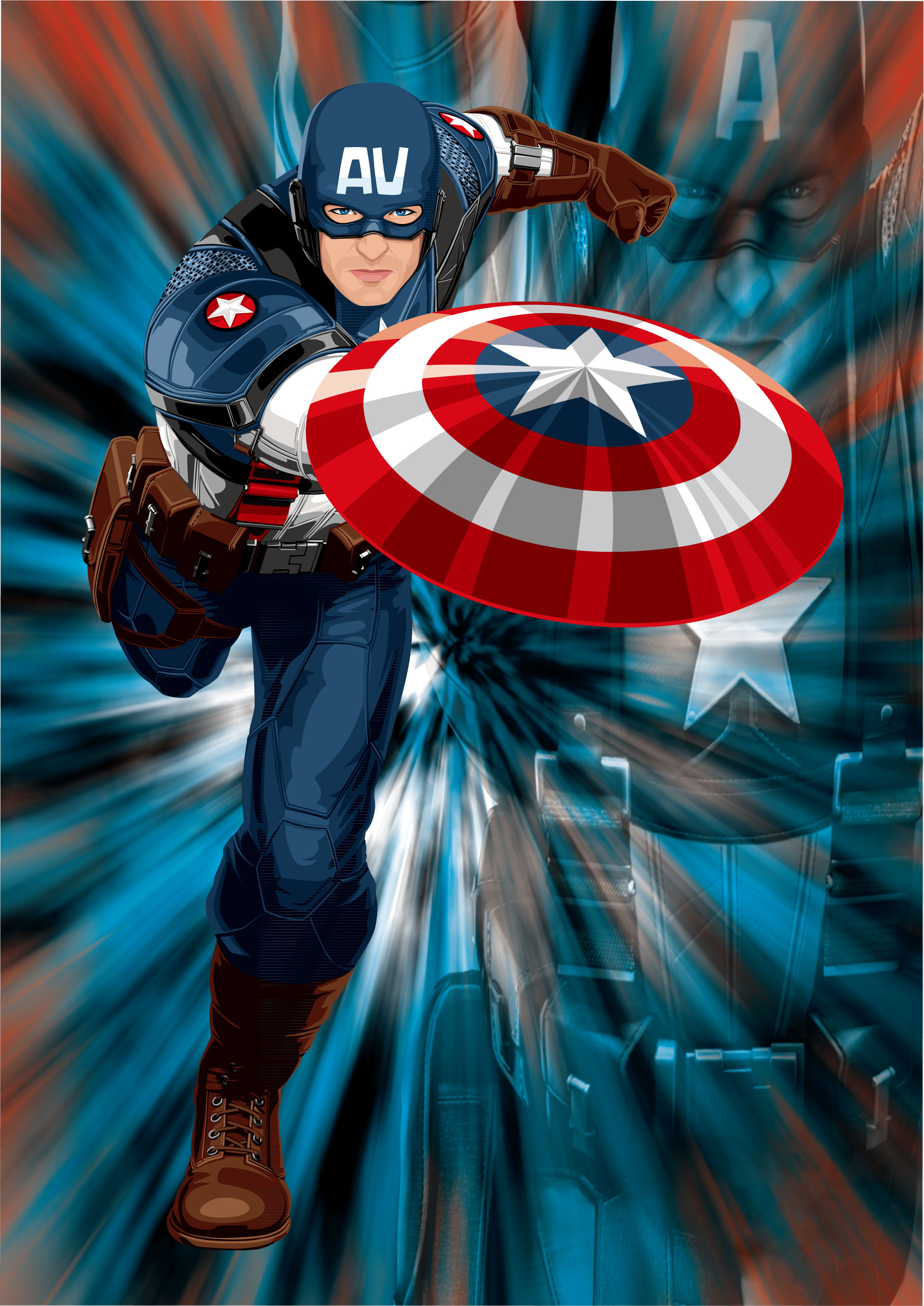 教师作品—美国队长